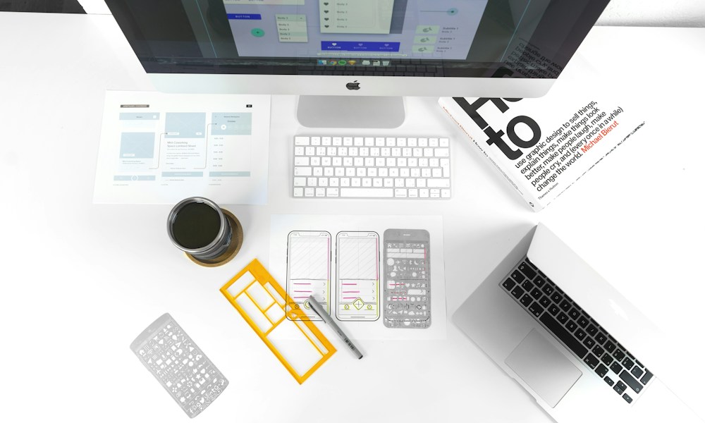 Visual design workspace with color and creative tools for developing a consistent brand system